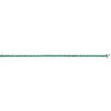 14K White Emerald Line 7 Bracelet photo 3