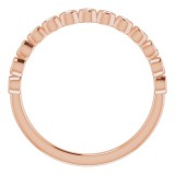 14K Rose 1/6 CTW Diamond Anniversary Band photo 2