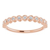 14K Rose 1/6 CTW Diamond Anniversary Band photo 3