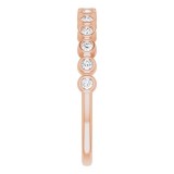 14K Rose 1/6 CTW Diamond Anniversary Band photo 4