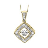 Gems One 14KT Yellow Gold & Diamond Rhythm Of Love Neckwear Pendant  - 1/3 ctw photo
