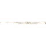 14K Yellow 1/4 CTW Diamond Hope 5-7 Bracelet photo 2