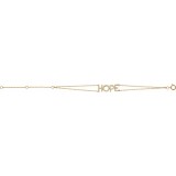 14K Yellow 1/4 CTW Diamond Hope 5-7 Bracelet photo 2