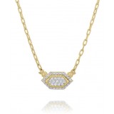 Vahan 14k Gold Diamond Necklace photo