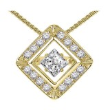 Gems One 14KT Yellow Gold & Diamond Rhythm Of Love Neckwear Pendant  - 3/4 ctw photo