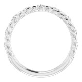 Platinum 1/8 CTW Diamond Pavu00e9 Twisted Anniversary Band photo 2