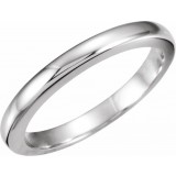 Platinum #13 Tapered Bombu00e9 Solstice Solitaireu00ae Matching Band for 1.5-2 CT photo