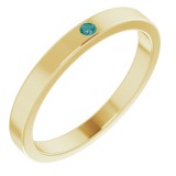14K Yellow Alexandrite Stackable Family Ring photo