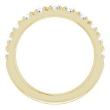 14K Yellow 1 CTW Diamond French-Set Anniversary Band photo 2