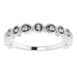14K White .07 CTW Diamond Anniversary Band photo 3