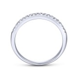 Gabriel & Co. 14k White Gold Contemporary Anniversary Wedding Band photo 2