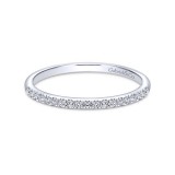 Gabriel & Co. 14k White Gold Contemporary Anniversary Wedding Band photo