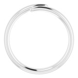 14K White Bypass Ring photo 2