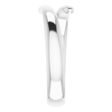 14K White Bypass Ring photo 4