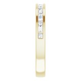 14K Yellow 3/8 CTW Diamond Channel-Set Anniversary Band photo 4