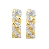 Gems One 14Kt Yellow Gold Diamond (1/6Ctw) Earring photo