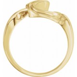 14K Yellow Freeform Ring photo 2