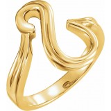 14K Yellow Freeform Ring photo