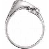 14K White Freeform Ring photo 2