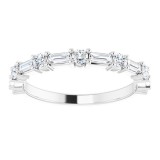 14K White 1/3 CTW Diamond Anniversary Band photo 3