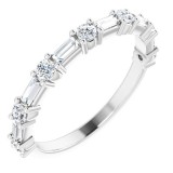 14K White 1/3 CTW Diamond Anniversary Band photo