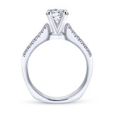 Gabriel & Co. 14k White Gold Contemporary Straight Engagement Ring photo 2