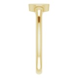 14K Yellow .05 CT Diamond Signet Ring photo 4