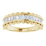 14K Yellow 5/8 CTW Diamond Channel-Set Anniversary Band photo 3