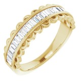 14K Yellow 5/8 CTW Diamond Channel-Set Anniversary Band photo