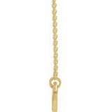 14K Yellow .03 CTW Diamond Heart 16 Necklace photo 2