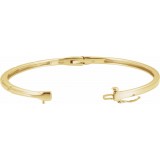 14K Yellow 1/4 CTW Diamond Bangle Bracelet photo 2