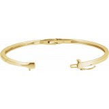 14K Yellow 1/4 CTW Diamond Bangle Bracelet photo 2