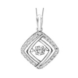 Gems One 10KT White Gold & Diamond Rhythm Of Love Neckwear Pendant  - 1/3 ctw photo