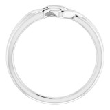 14K White Geometric Ring photo 2