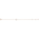 14K Rose .06 CTW Diamond Heart 7 Bracelet photo 2