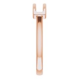 14K Rose Open Bar Ring photo 4