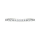 Shah Luxury Round Diamond Half-Eternity Wedding Band In 14K Two-Tone Gold photo