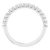 14K White 1/2 CTW Diamond Anniversary Band photo 2