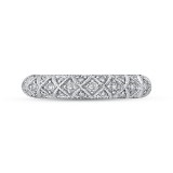 Shah Luxury Round Diamond Half-Eternity Wedding Band In 14K White Gold photo