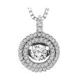 Gems One 14KT White Gold & Diamonds Stunning Neckwear Pendant - 1 ctw photo