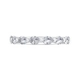 Shah Luxury 14K White Gold Diamond Contour Band photo