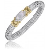 Vahan 14k Gold & Sterling Silver Mother of Pearl Bracelet photo