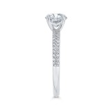 Shah Luxury 14K White Gold Diamond Engagement Ring (Semi-Mount) photo 3