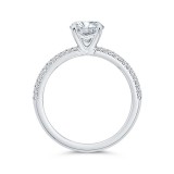 Shah Luxury 14K White Gold Diamond Engagement Ring (Semi-Mount) photo 4