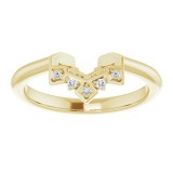 14K Yellow .03 CTW Diamond Matching Band photo 3