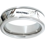 Serinium Pipe Cut Band with Realtree AP Snow Inlay photo