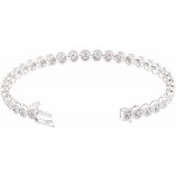 14K White 1 CTW Diamond 7 Bracelet photo 2