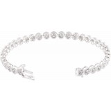 14K White 1 CTW Diamond 7 Bracelet photo 2