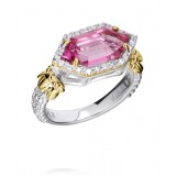 Vahan 14k Gold & Sterling Silver Pink Topaz Ring photo