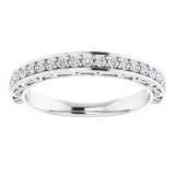 14K White 1/3 CTW Diamond Anniversary Band photo 3